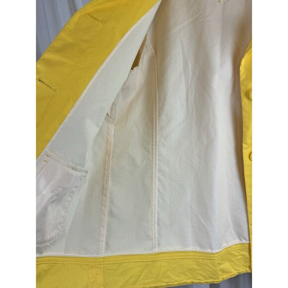 Old Navy Three Button Raincoat, Canary Yellow, Sz: L, 60-00 - Picture 6 of 16